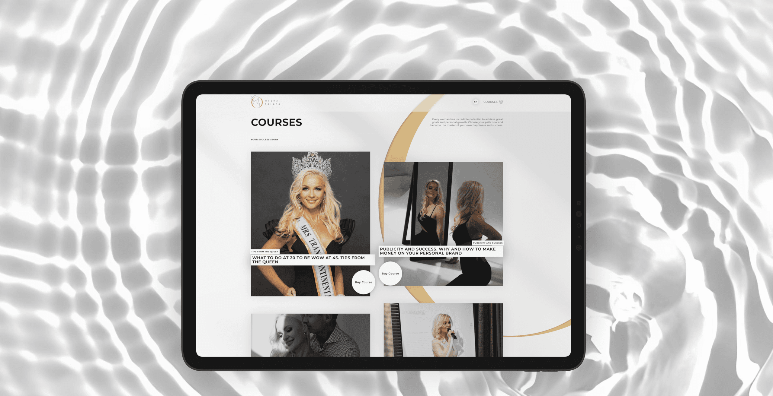 Olena Talapa — personal brand website