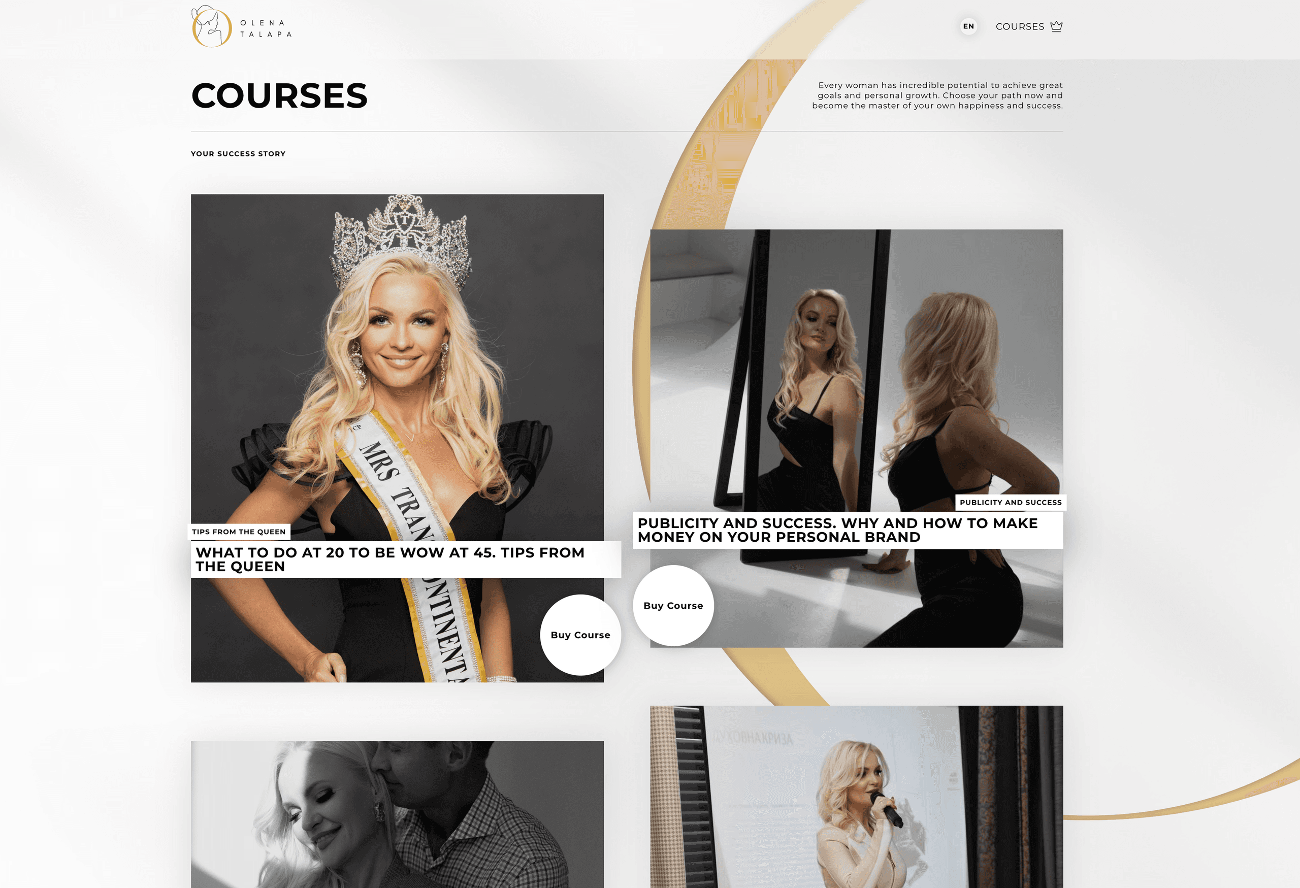 Olena Talapa — Custom Learning Platform