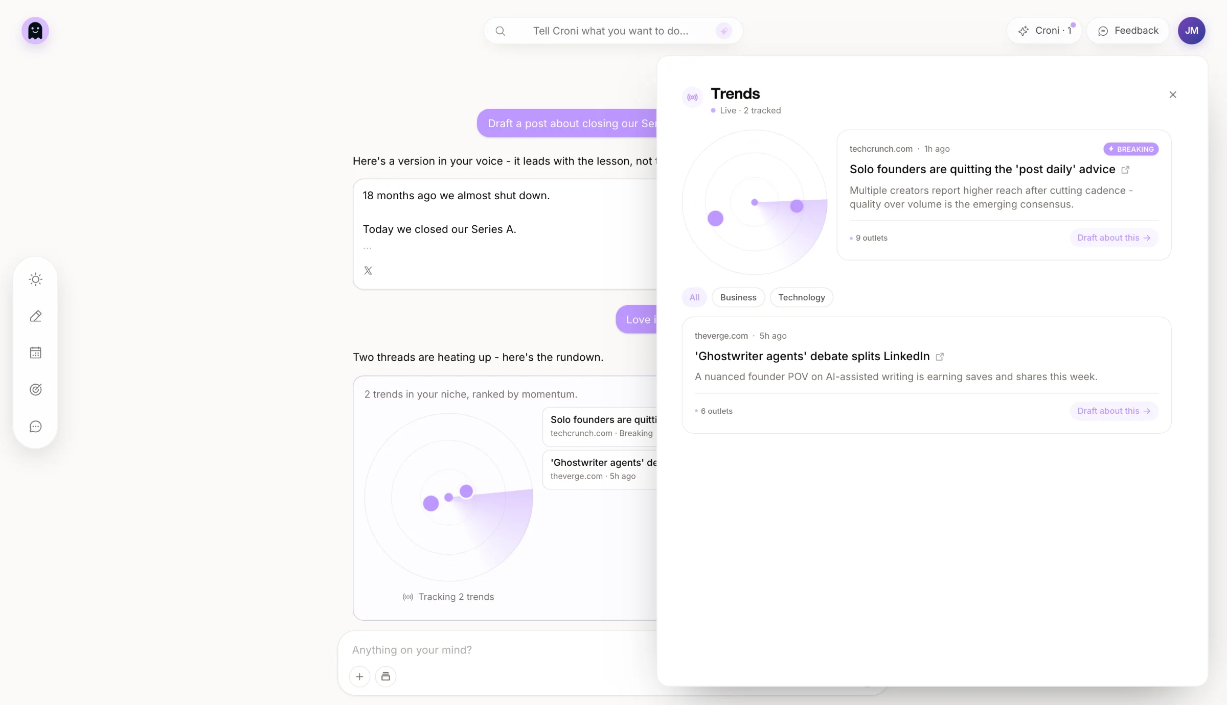Croni AI — Turning Trends Into Opportunities